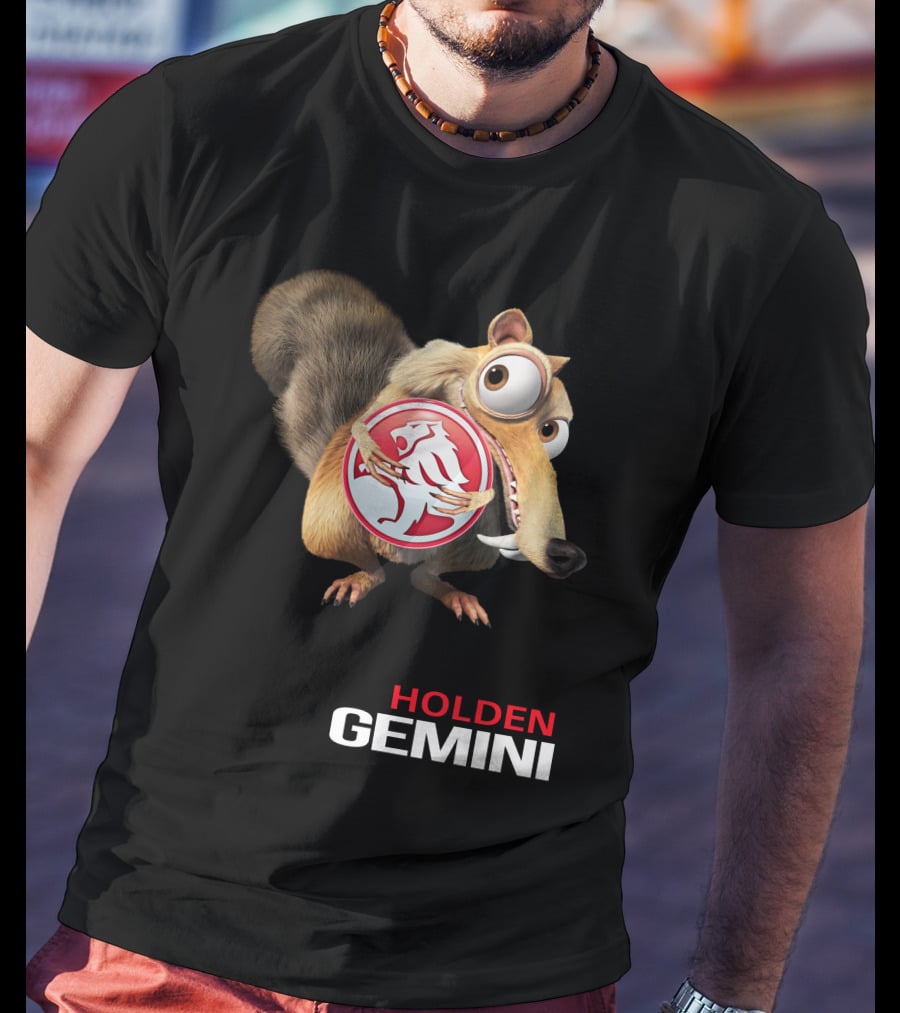 Holden Gemini Ice Age Scrat Logo Crossover T-Shirt