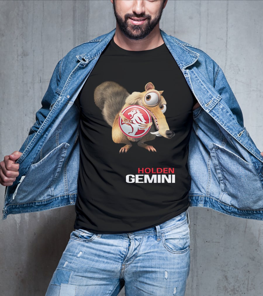 Holden Gemini Ice Age Scrat Logo Crossover T-Shirt