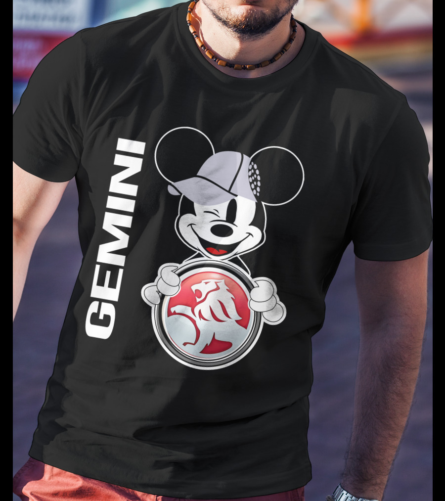 Gemini Mickey Holding Holden Lion T-Shirt