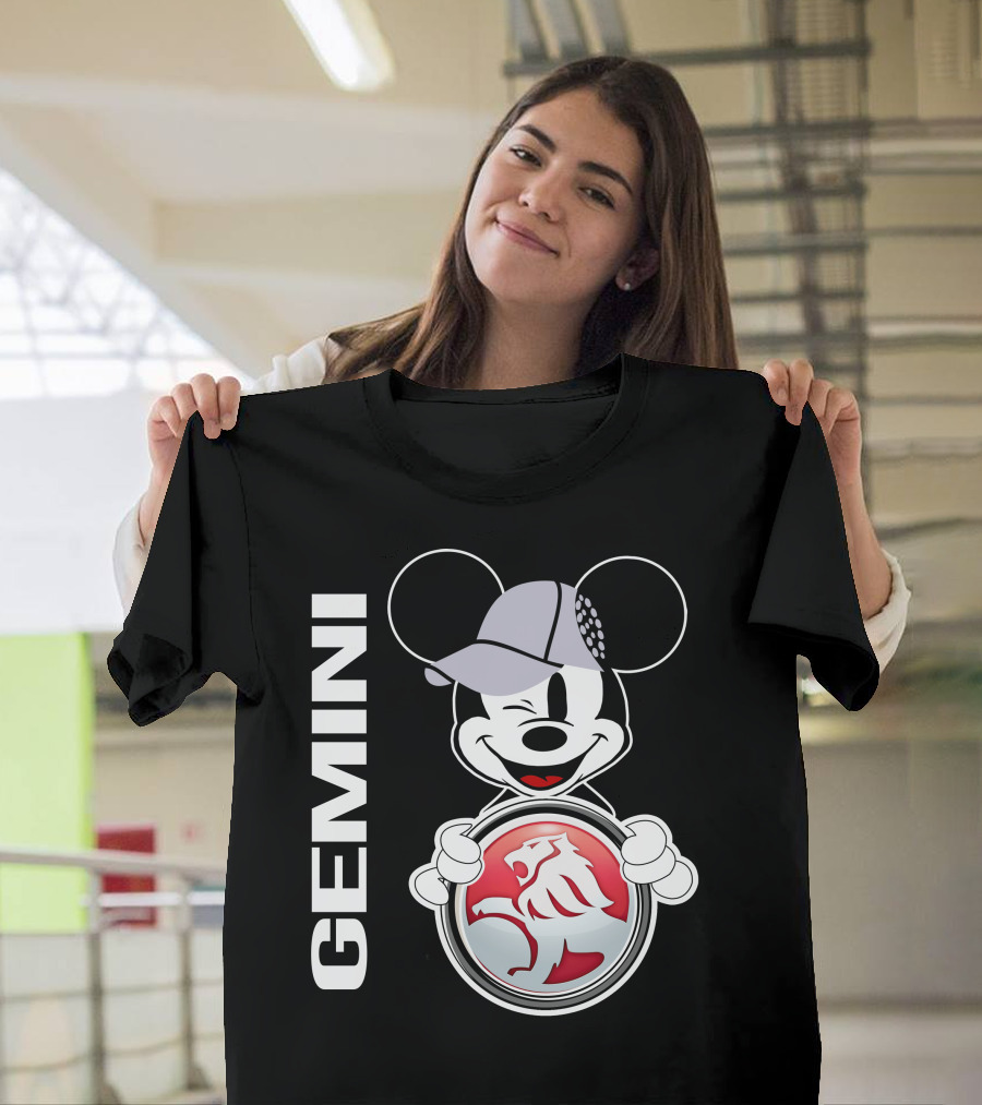 Gemini Mickey Holding Holden Lion T-Shirt