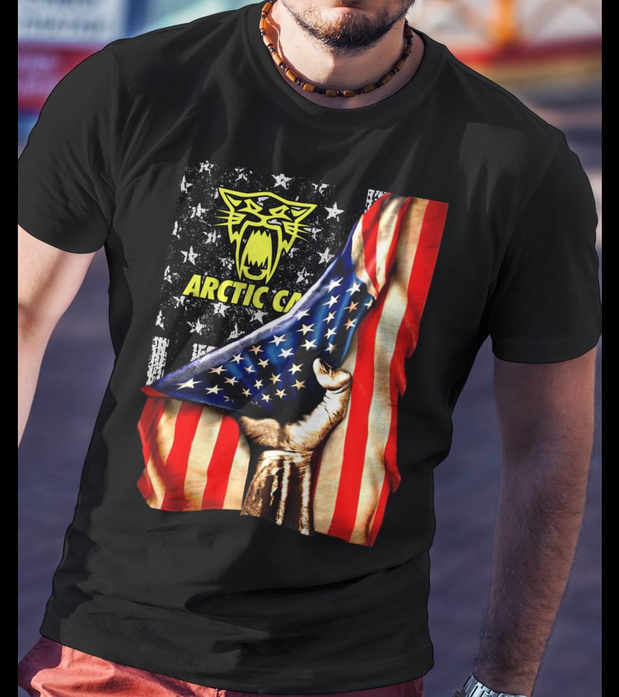 Arctic Cat American Flag Fist T-Shirt