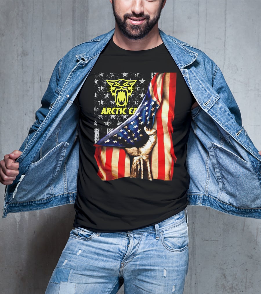 Arctic Cat American Flag Fist T-Shirt