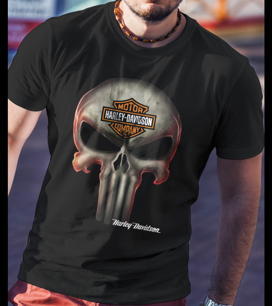 Harley Davidson Motor Company Skull T-Shirt