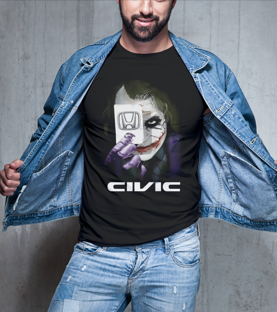 Civic 17 Joker Card With Honda T-Shirt
