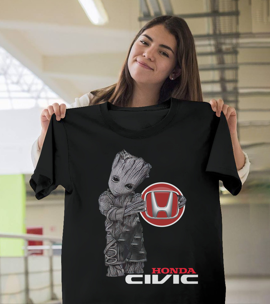 Honda Civic Groot With Honda T-Shirt