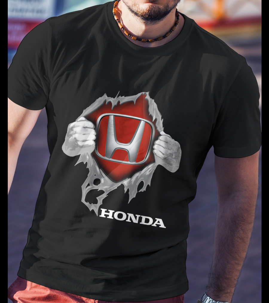 Honda 06 Logo Torn Reveal Hands T-Shirt