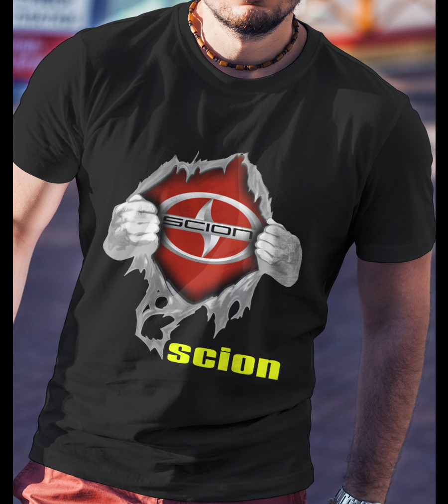 Scion Logo Ripping Through T-Shirt