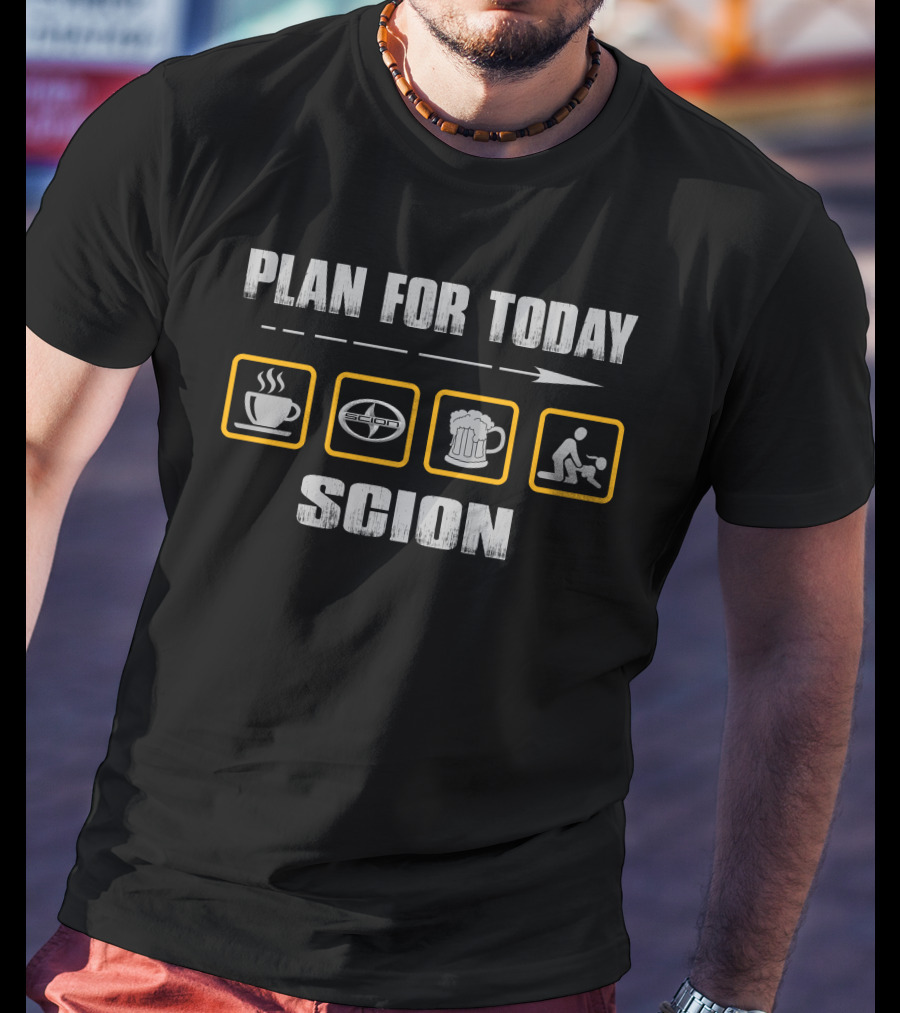 Plan For Today Scion Coffee Beer Basketball T-Shirt