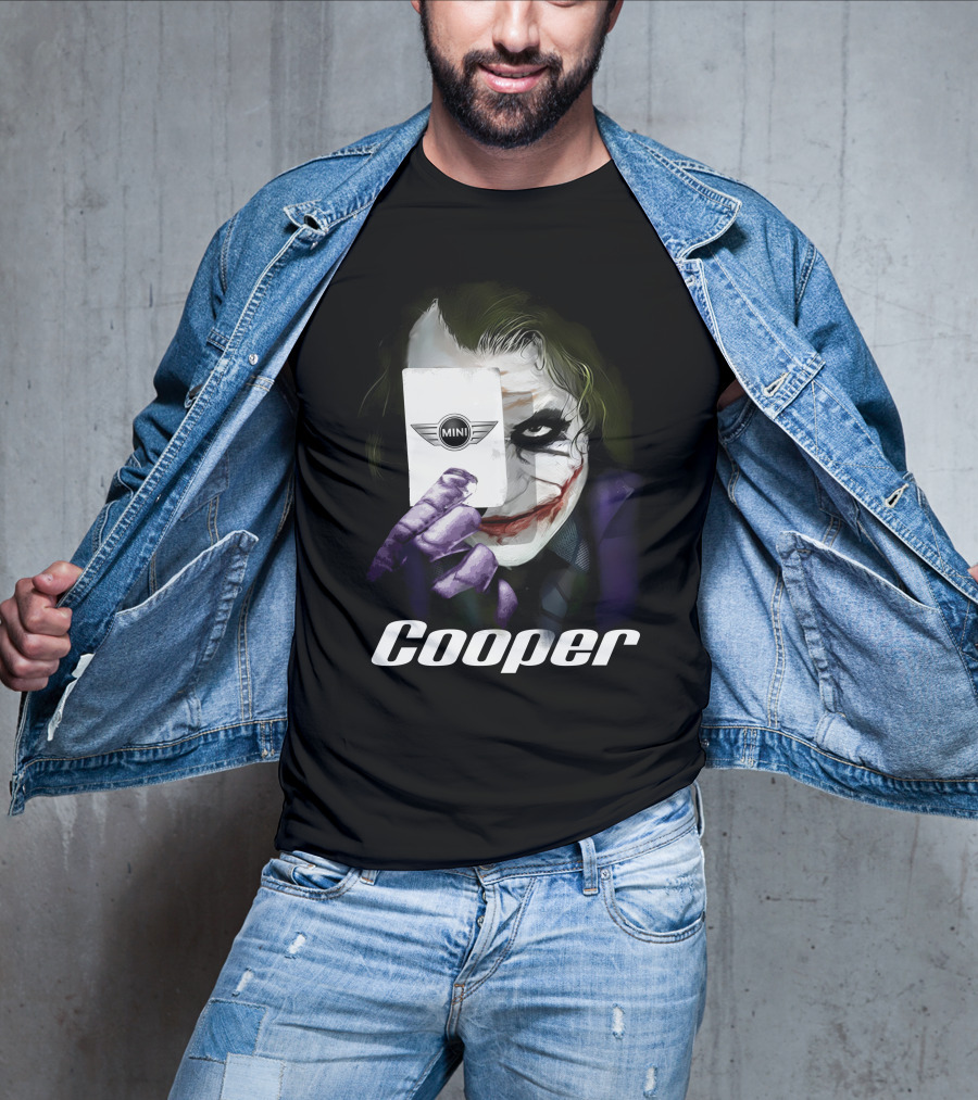 Cooper Joker Holding Mini Card T-Shirt