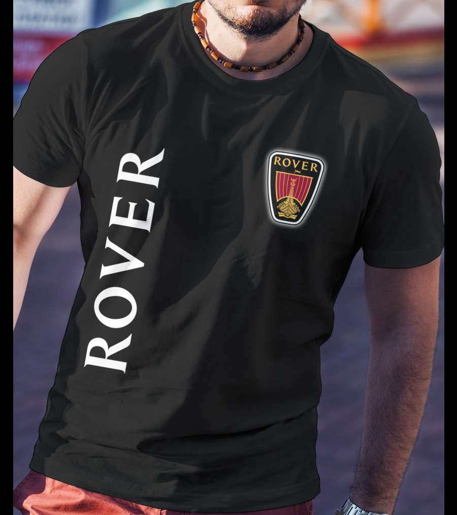 ROVER Emblem Vertical Text Classic T-Shirt