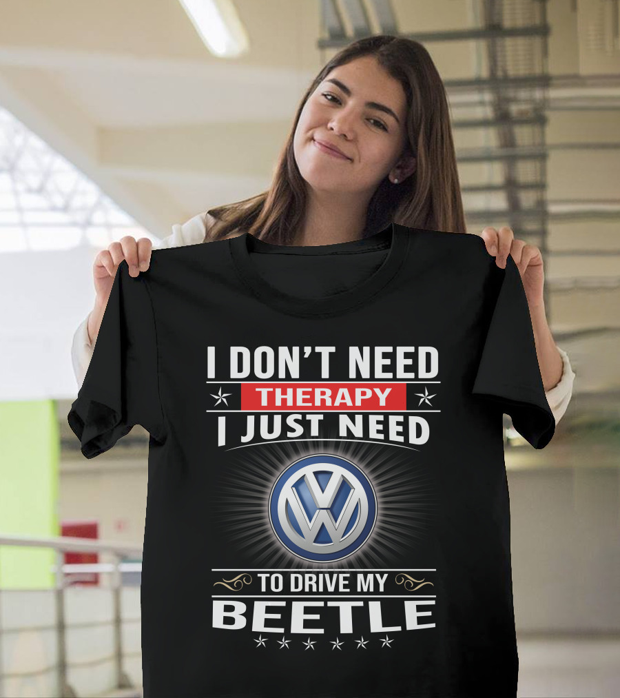 Volkswagen Beetle Therapy Driving Enthusiast T-Shirt