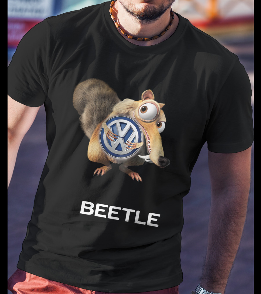 Beetle Volkswagen Scrat Holding Vw T-Shirt