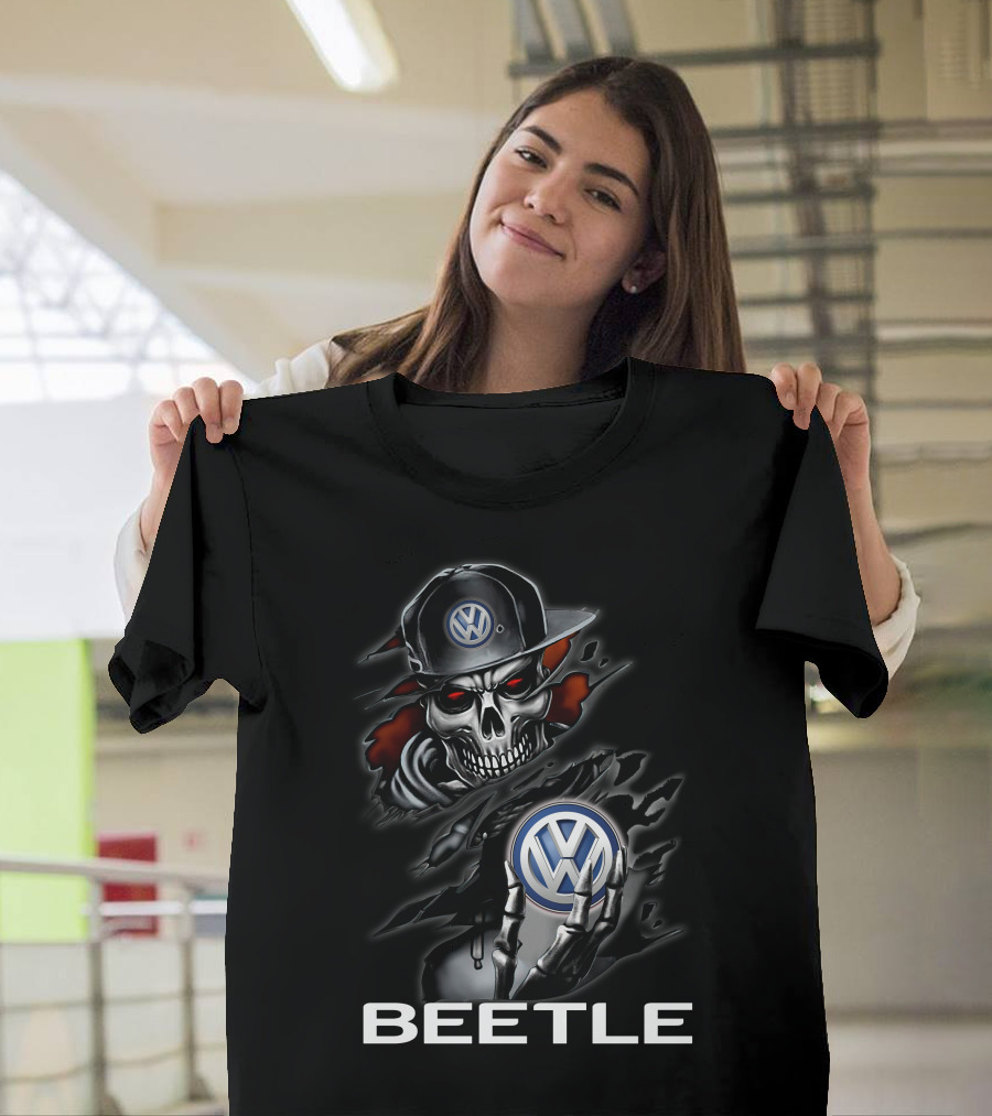Volkswagen Beetle 08 Skull T-Shirt