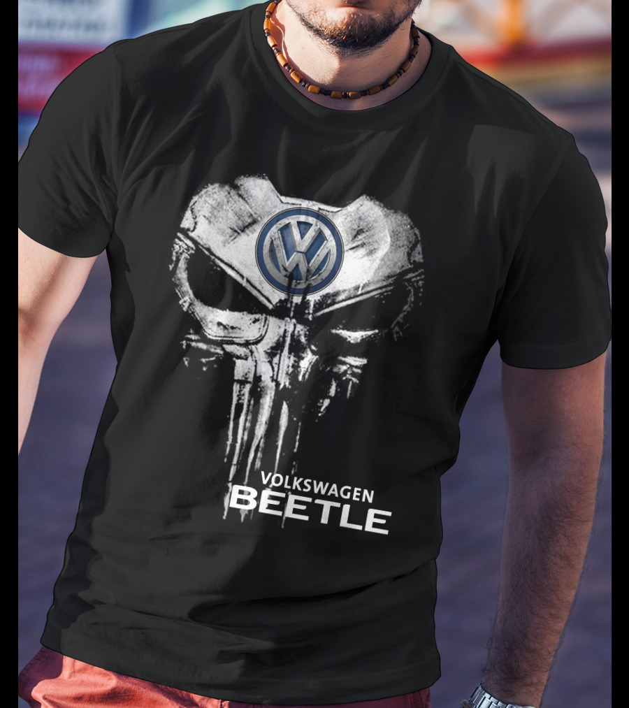 VOLKSWAGEN BEETLE VW PUNISHER SKULL T-Shirt