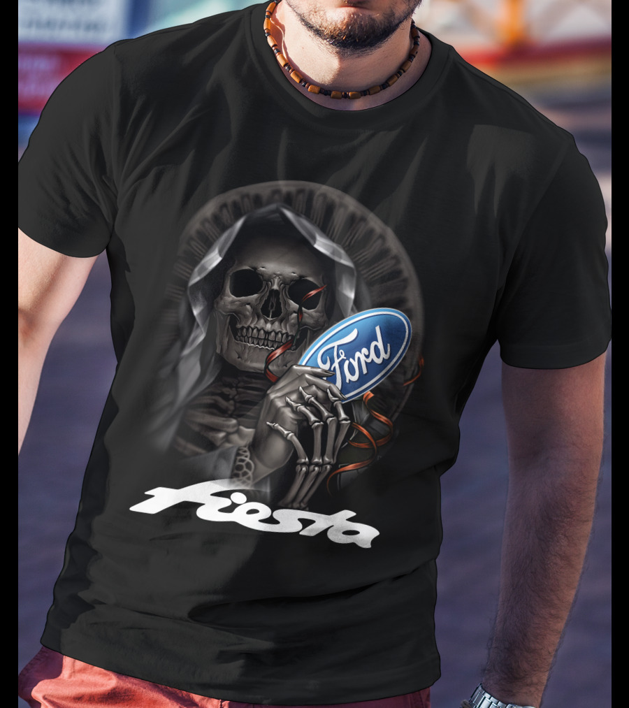 Ford Fiesta Skeleton Grim Reaper T-Shirt
