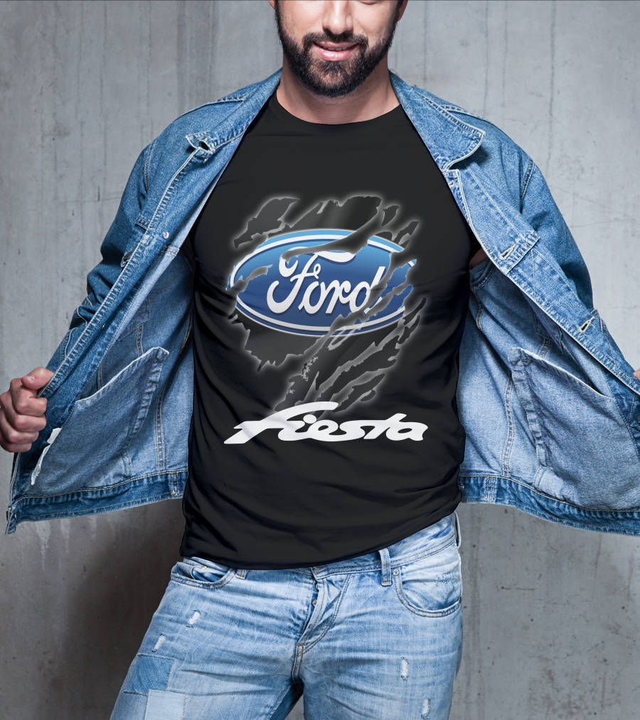 Ford Fiesta Logo With Scratch Effect T-Shirt