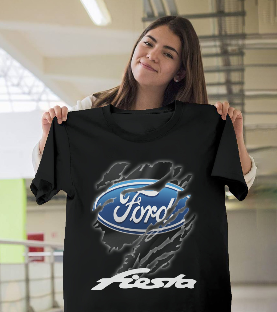 Ford Fiesta Logo With Scratch Effect T-Shirt