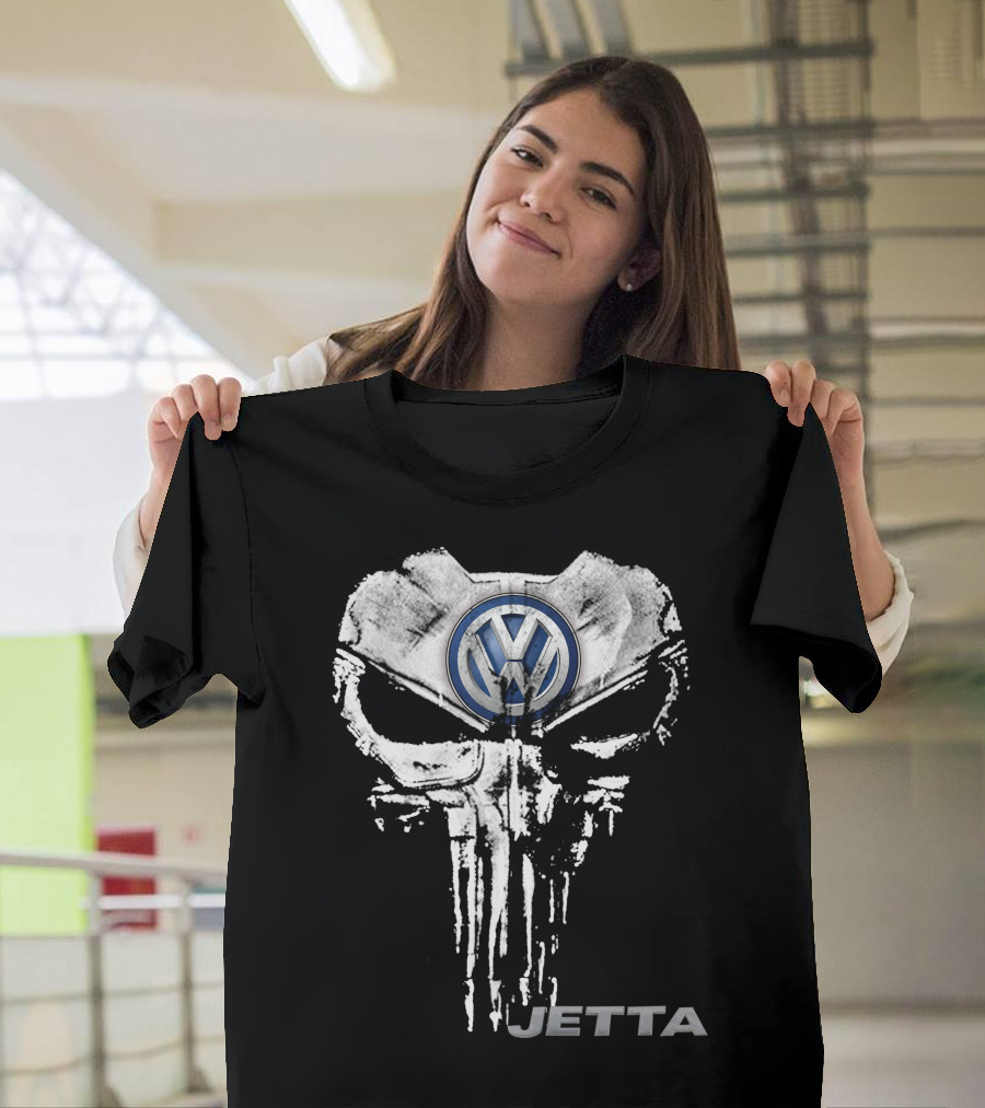 Volkswagen Logo With Skull Design Jetta07 T-Shirt