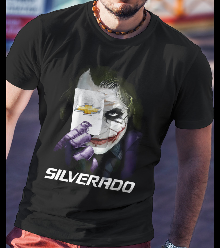 Chevy Silverado Joker Card Mashup T-Shirt
