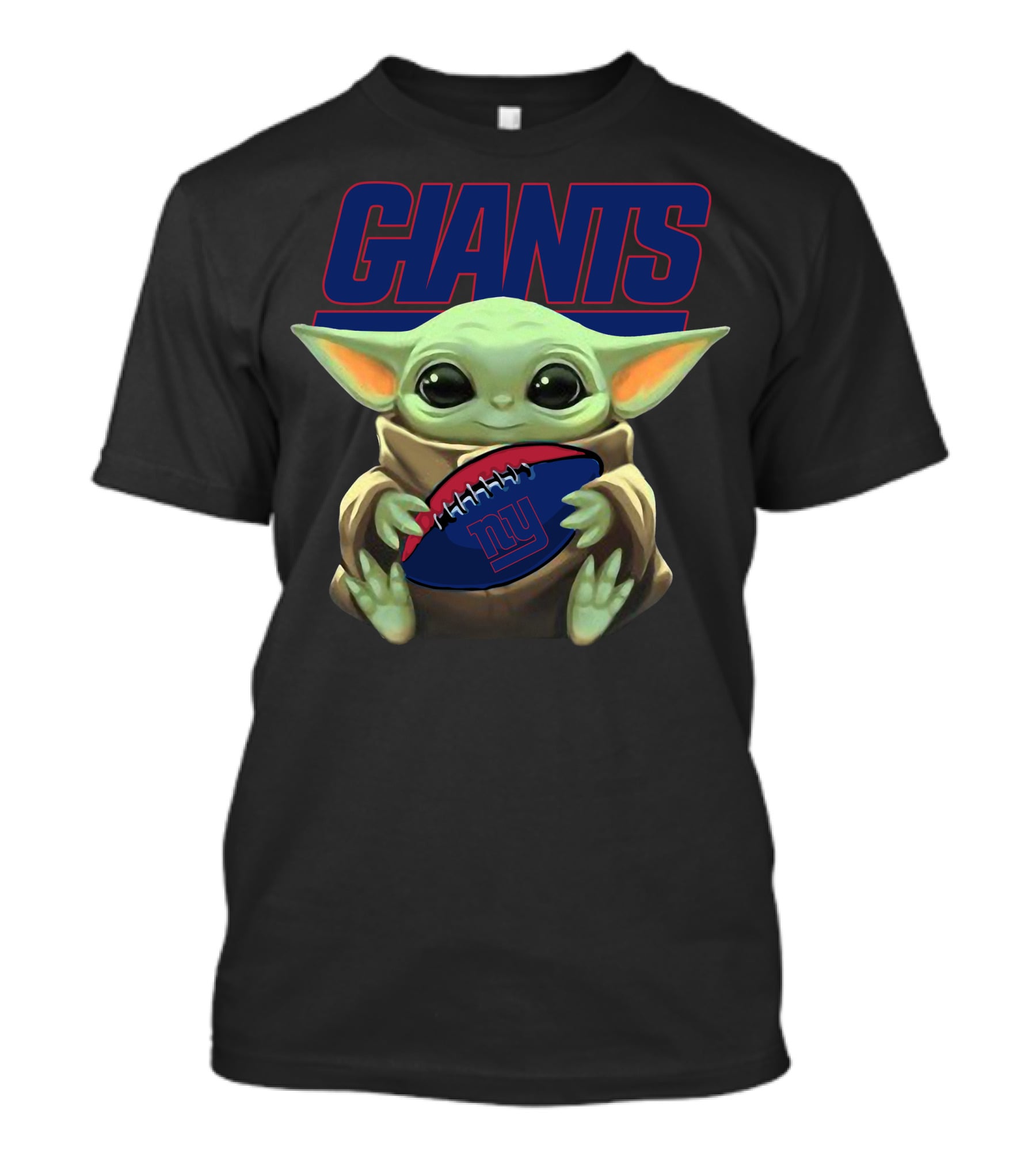 Giants Yoda Football Ny T-Shirt