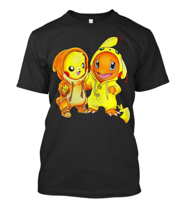 Pikachu Charmander Crossover Hoodie Pals T-Shirt