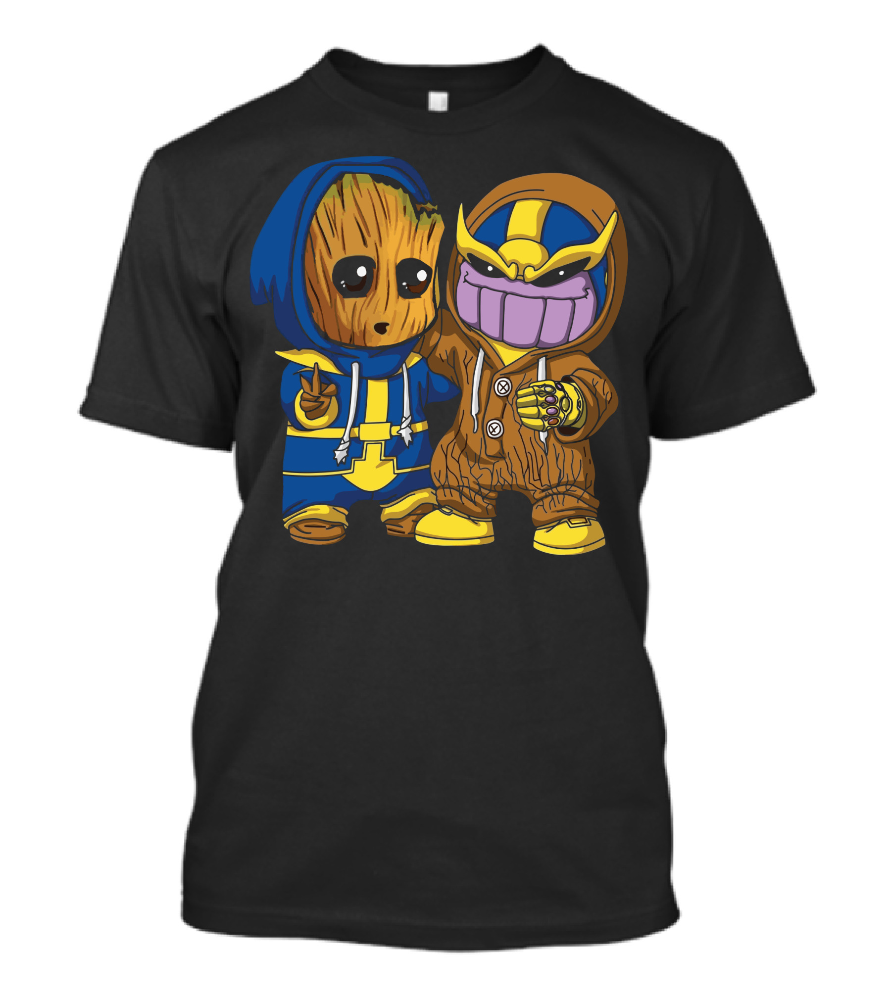 Baby Groot And Thanos Costume Friends T-Shirt