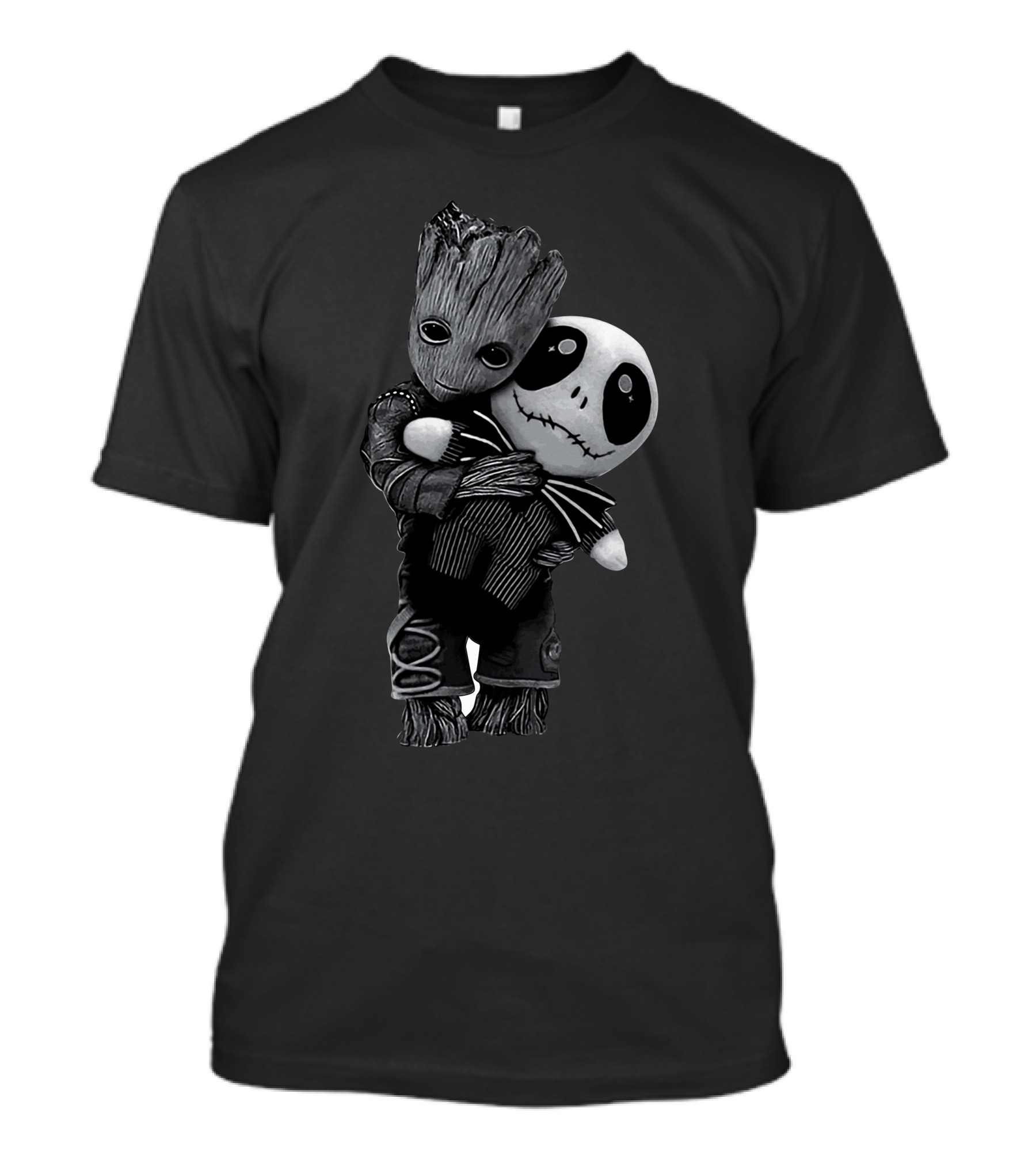 Groot Hugging Jack Skellington T-Shirt