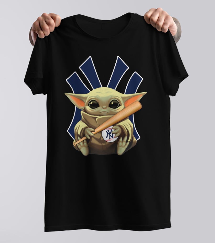 Baby Alien Baseball Team Logo Crossover T-Shirt