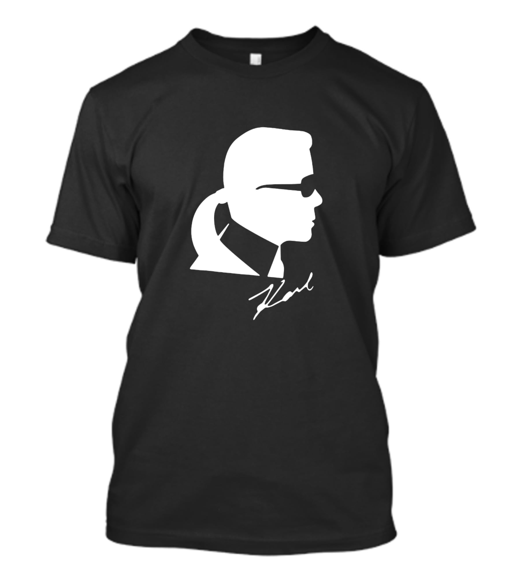 Karl Lagerfeld Silhouette Profile Signature T-Shirt
