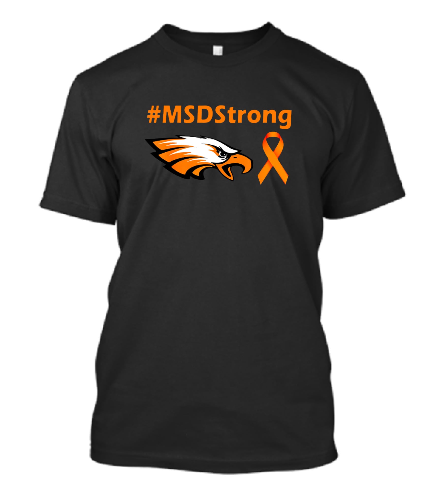 #Msdstrong Orange Ribbon Eagle T-Shirt