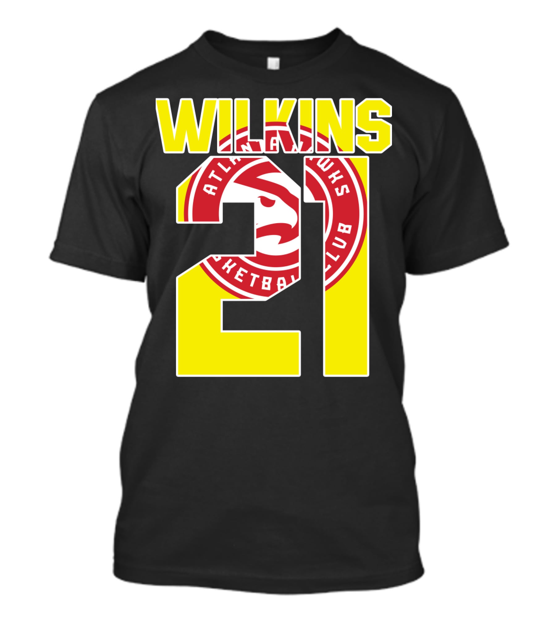 Atlanta Hawks Dominique Wilkins 21 Basketball T-Shirt
