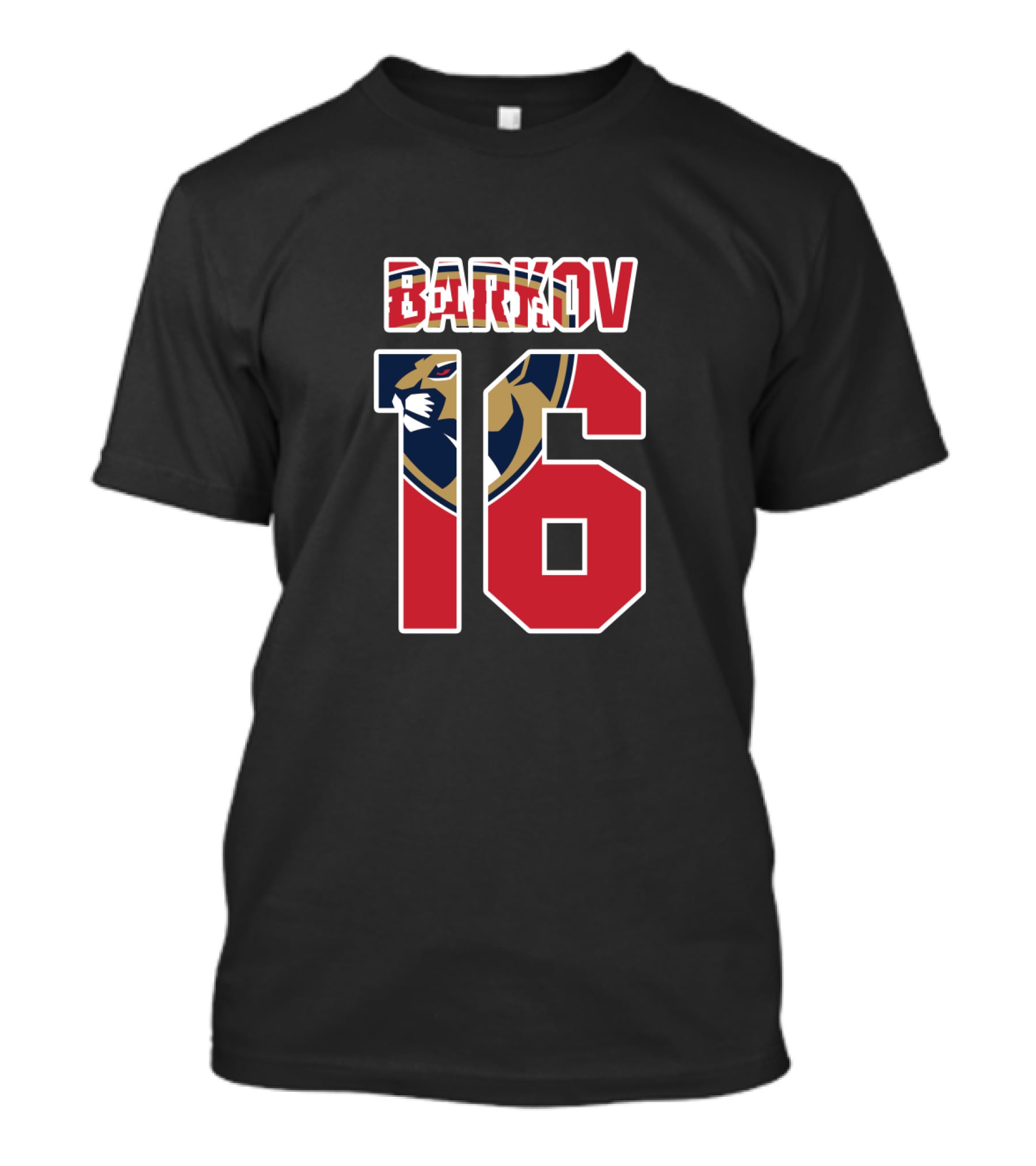 Florida Panthers Barkov 16 NHL Hockey Player T-Shirt