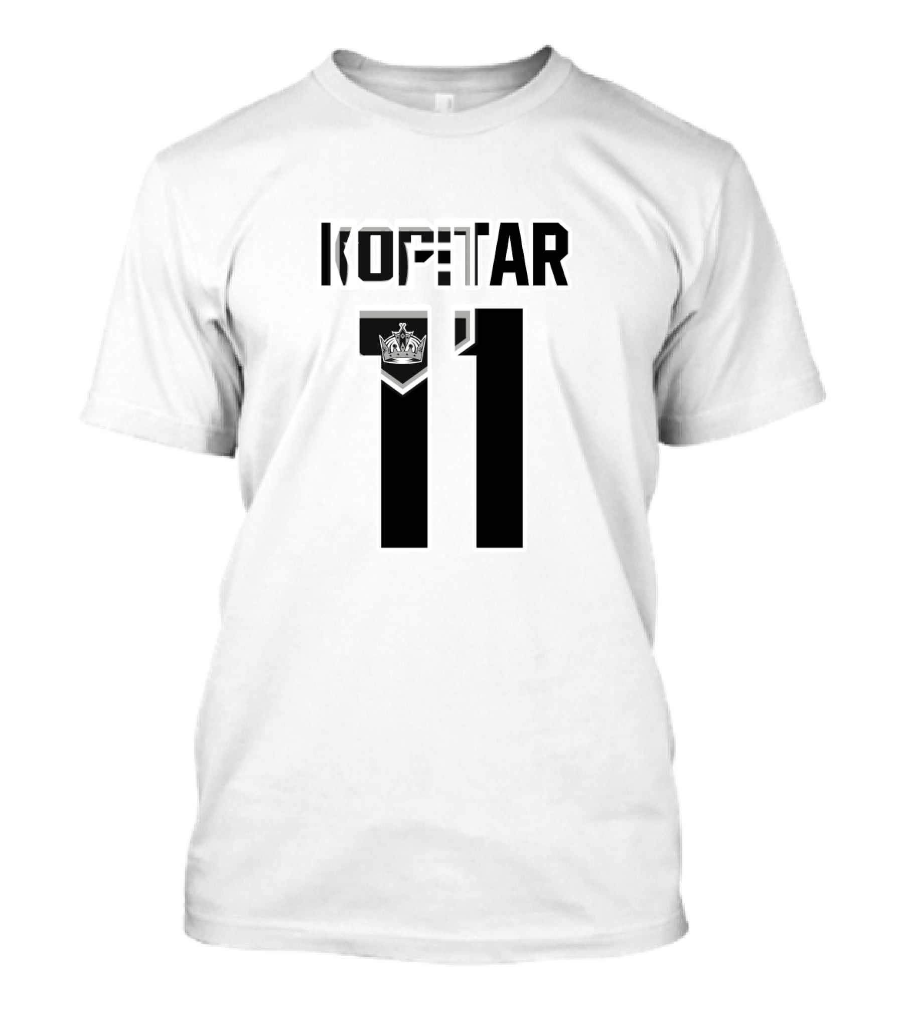 Kopitar 11 Los Angeles Kings NHL Jersey Logo With Crown T-Shirt
