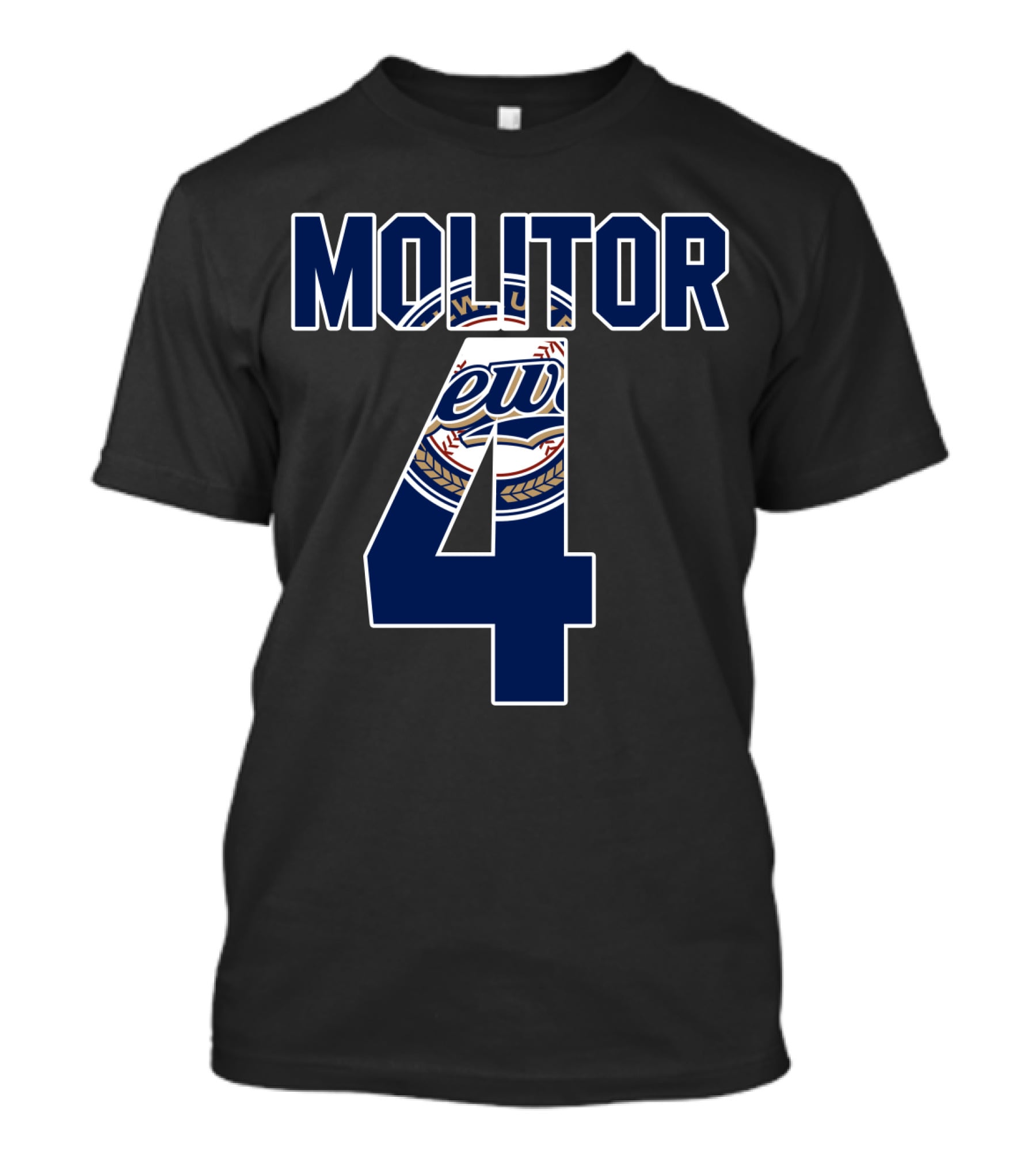 Molitor 4 Milwaukee Brewers T-Shirt