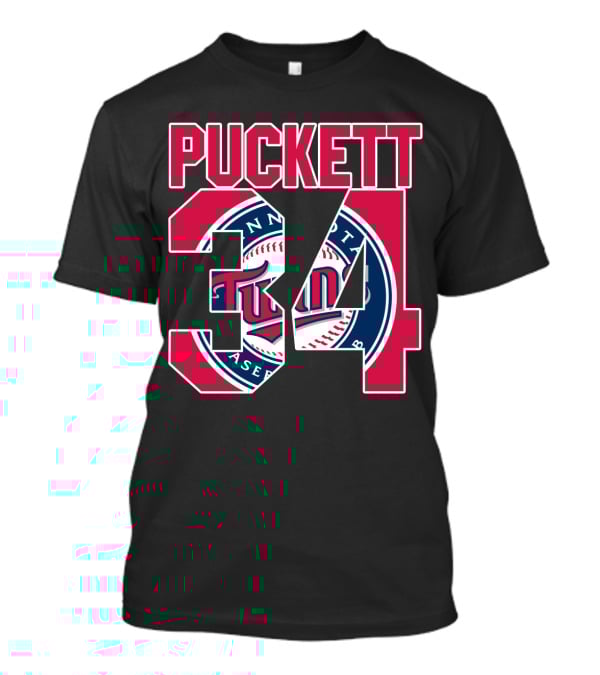 Kirby Puckett 34 Minnesota Twins Baseball Legend Emblem T-Shirt