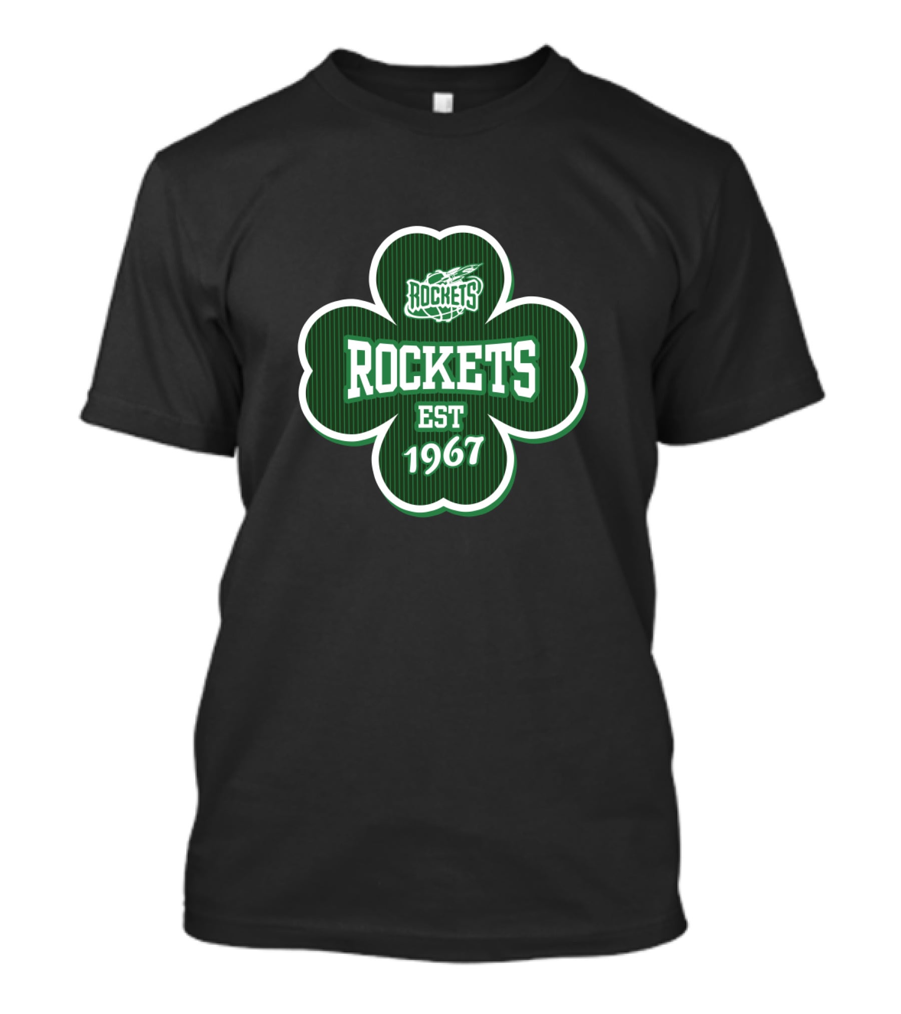 Houston Rockets St Patrick's Day Clover Est 1967 T-Shirt