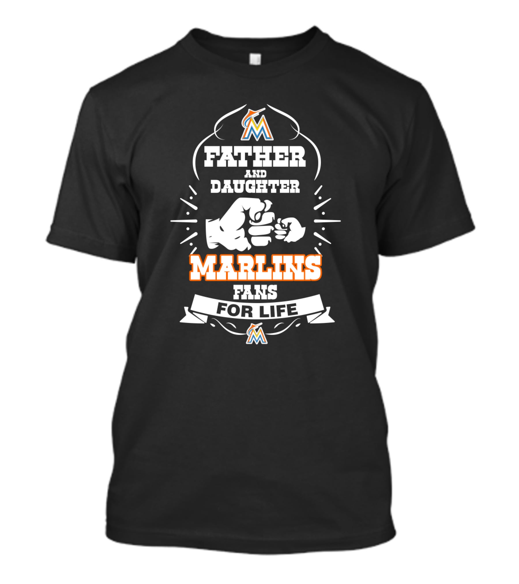 Father And Daughter Marlins Fans For Life Miami Marlins Loyalty T-Shirt