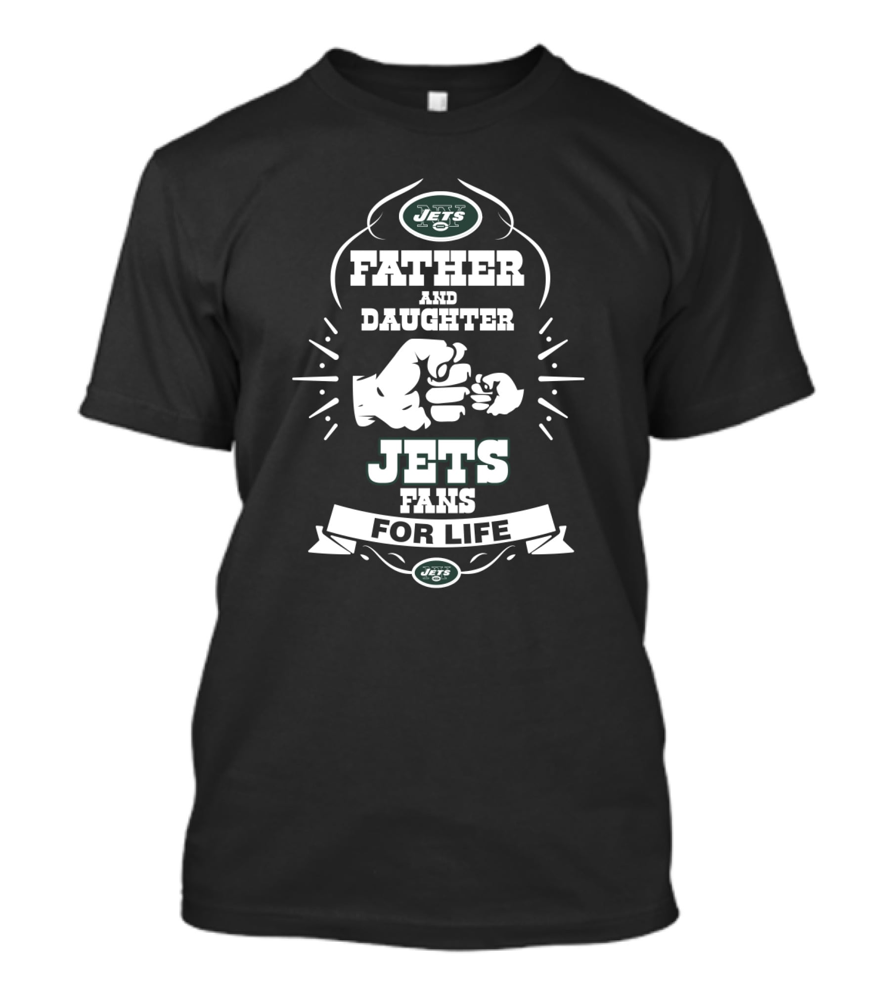 Father And Daughter Jets Fans For Life T-Shirt