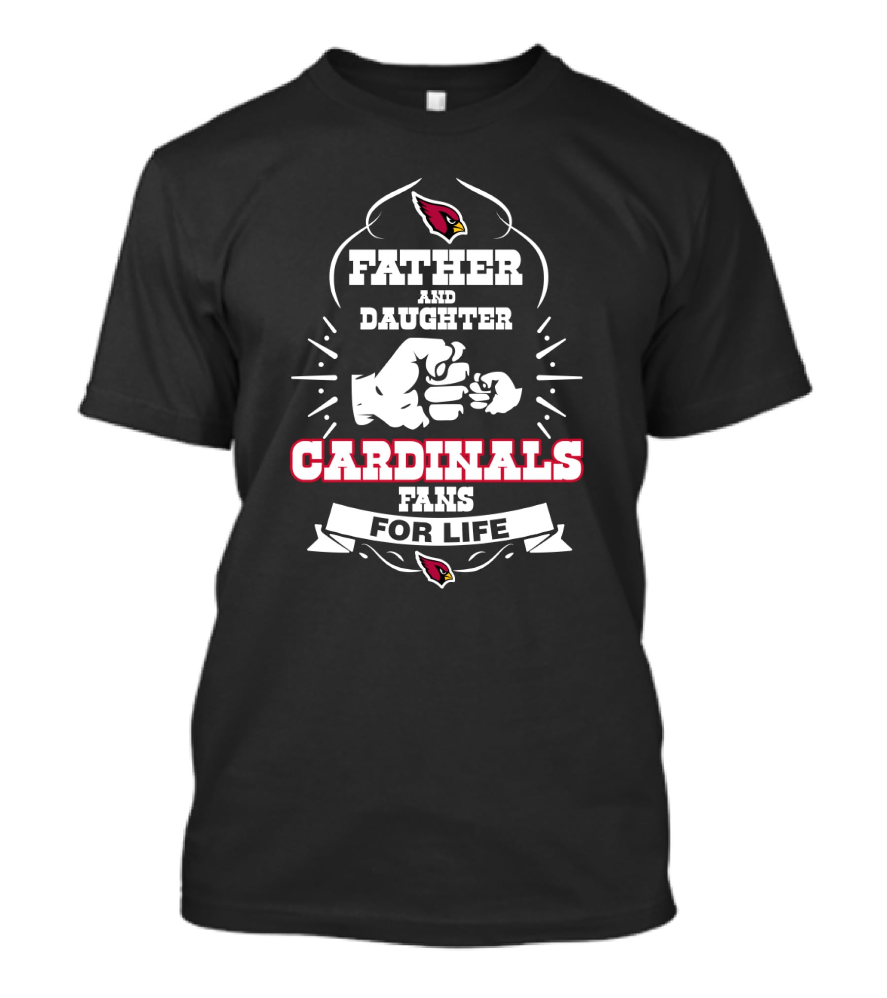 Father And Daughter Cardinals Fans For Life T-Shirt