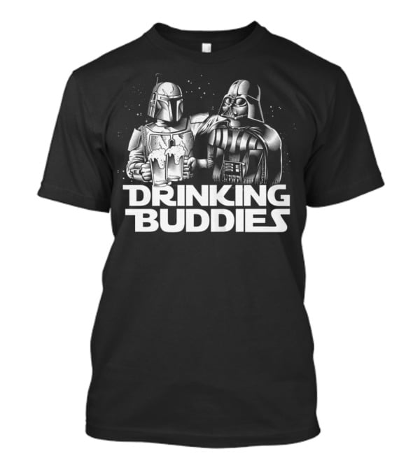 Darth Vader And Boba Fett Star Wars Drinking Buddies Iconic Pair T-Shirt