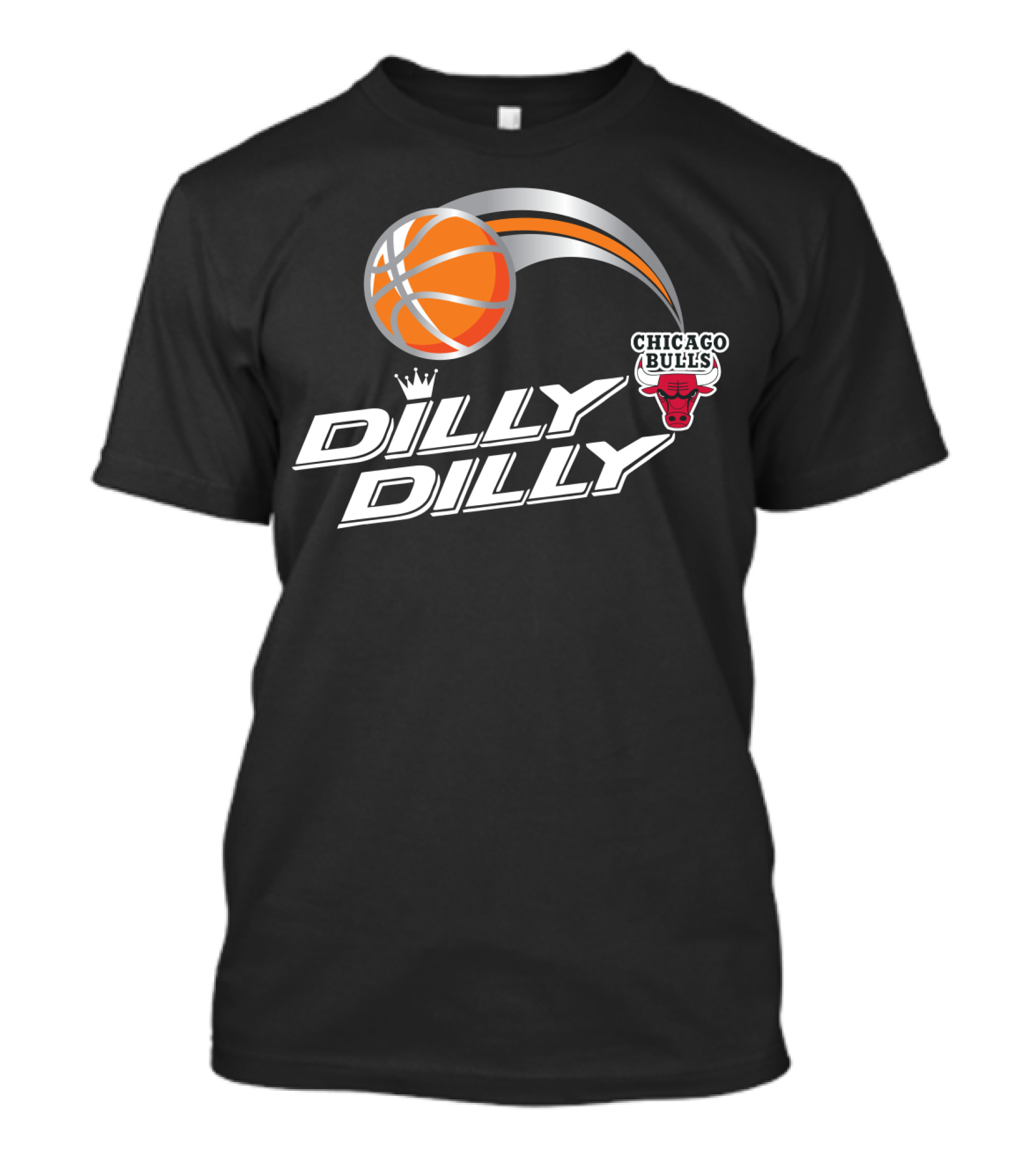 Chicago Bulls Dilly Dilly Basketball With Crown And Ball T-Shirt