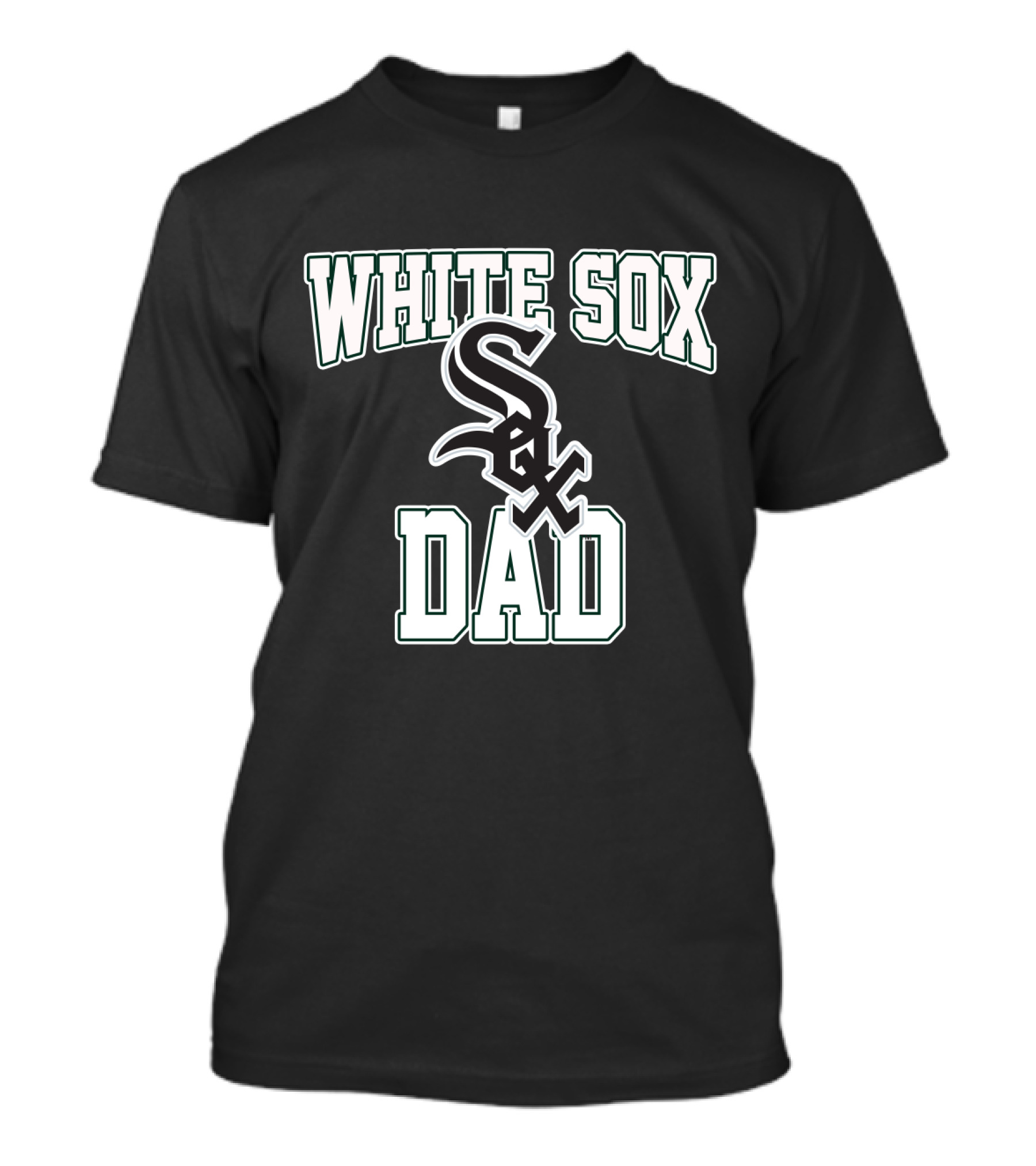 Chicago White Sox Dad Fan Logo White Sox T-Shirt