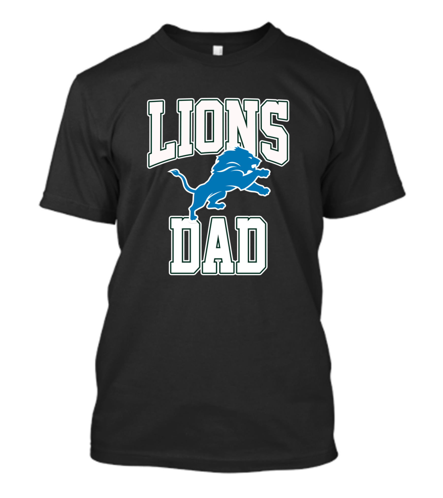 Detroit Lions Dad Best Father's Day Gift Idea T-Shirt