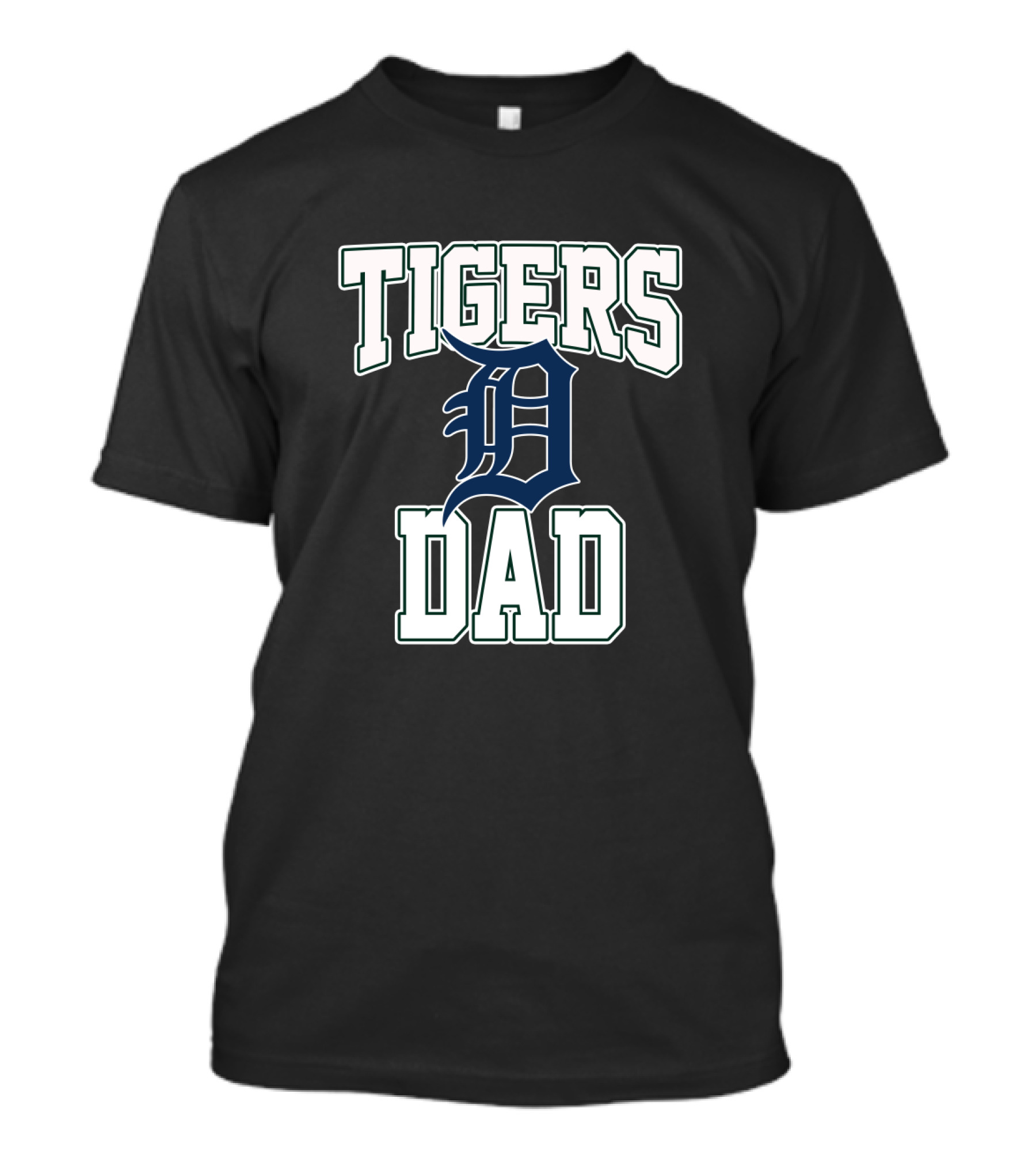 Tigers Dad Detroit Baseball Fan T-Shirt