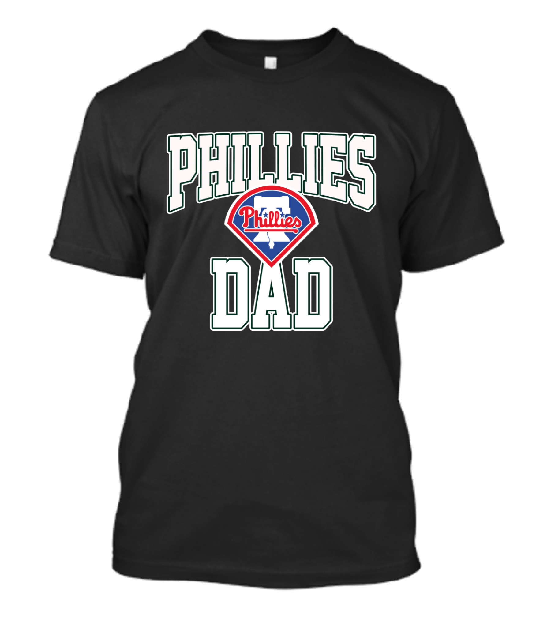 Philadelphia Phillies Dad Vintage Logo Lover T-Shirt