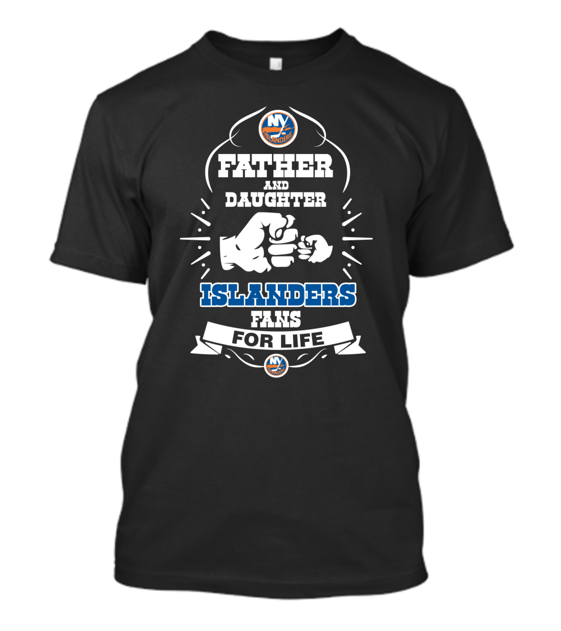Father And Daughter Fans For Life New York Islanders T-Shirt