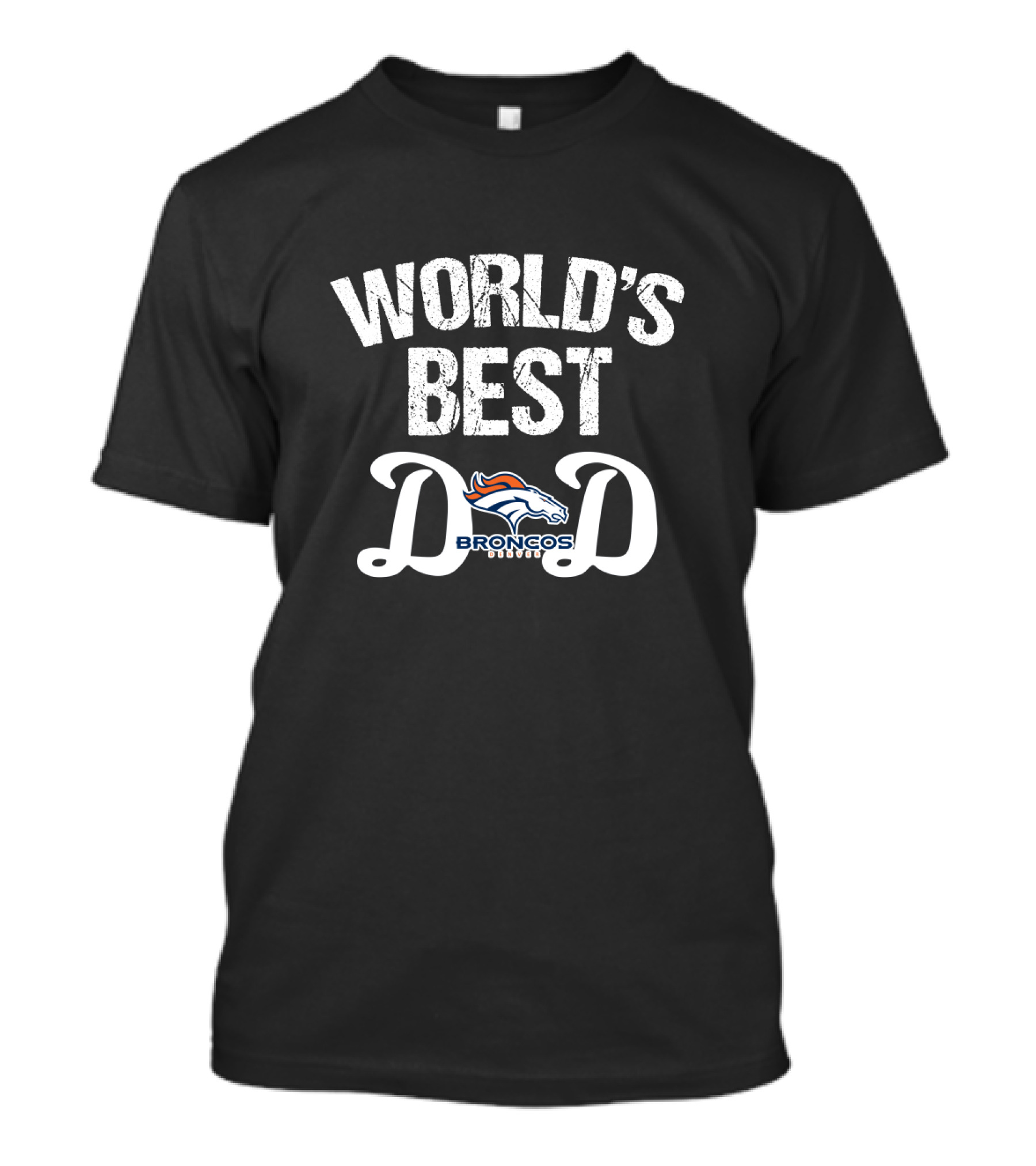 World's Best Broncos Denver Dad T-Shirt