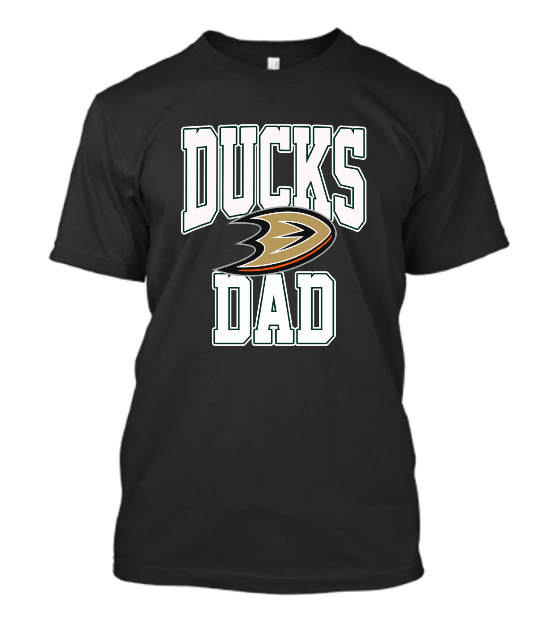 Anaheim Ducks Dad With Iconic Team T-Shirt
