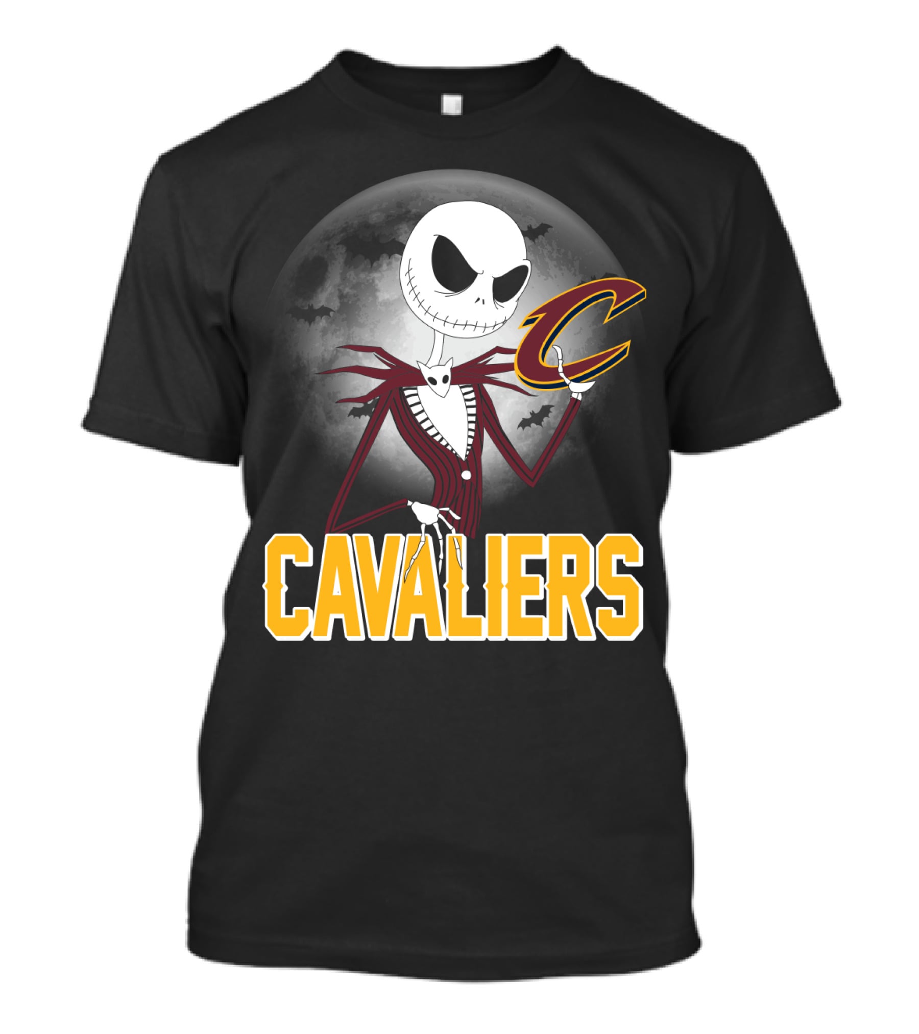 Jack Skellington Cavaliers Halloween Cleveland T-Shirt