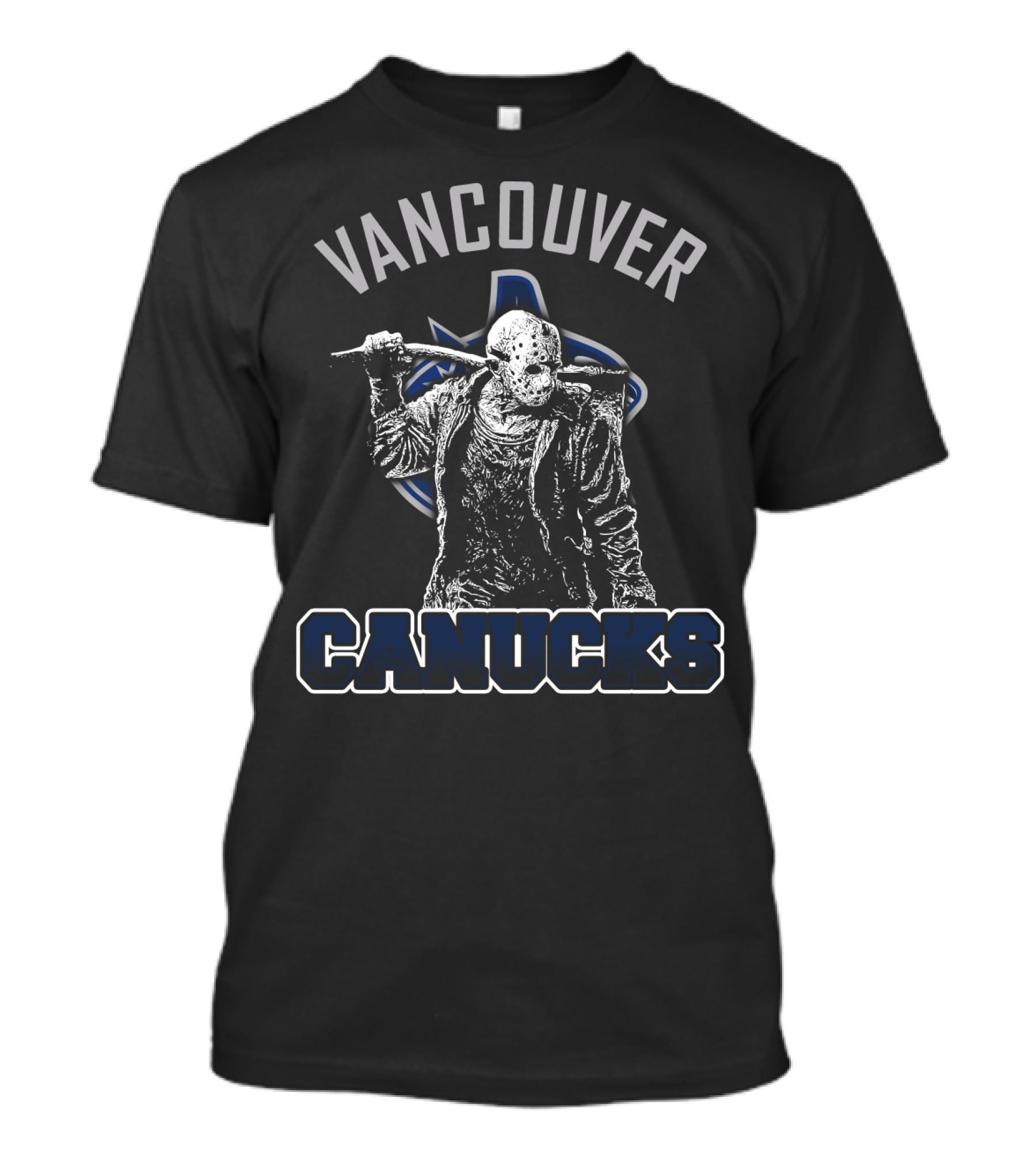 Vancouver Canucks Jason Voorhees Crossover Fans Hockey T-Shirt